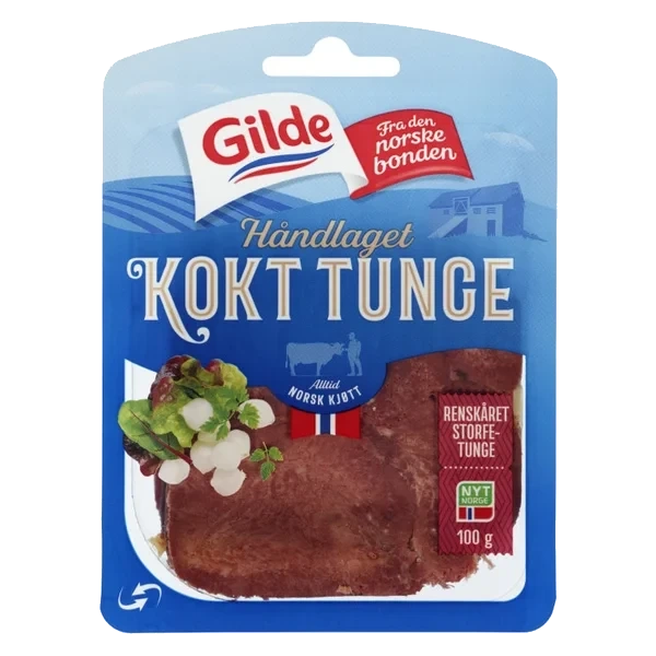 Kokt Tunge Skivet 100g Enh