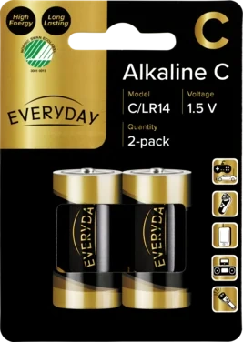 Everyday C Lr14 Batteri 2stk