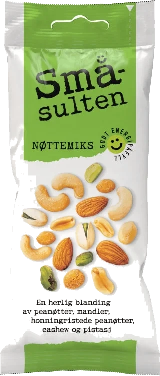 Småsulten Nøttemiks 60g