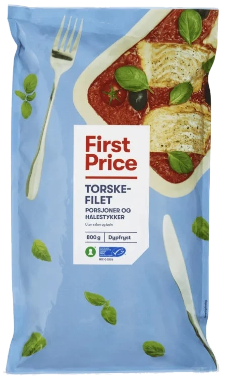 Torskefilet Msc 800g First Price