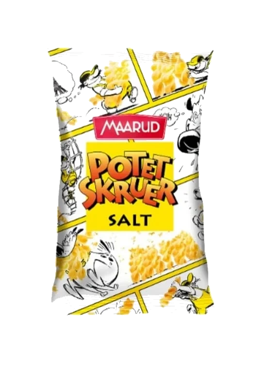 Potetskruer Salt 90g Maarud