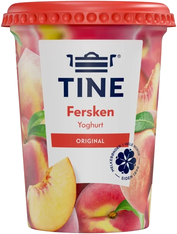 Yoghurt Fersken 500g Tine