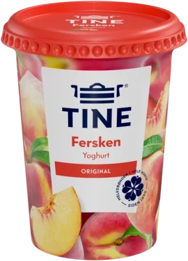 Yoghurt Fersken 500g Tine