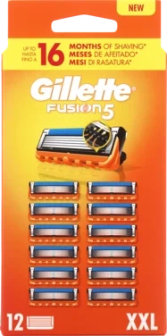 Barberblad Fusion5 Lp 12stk Gillette
