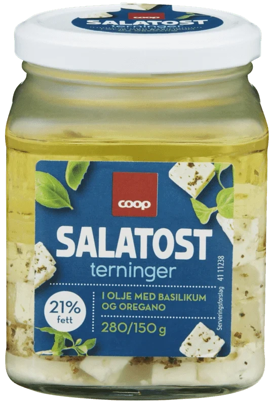 Coop Salatost Basilikum/Oregano 280g