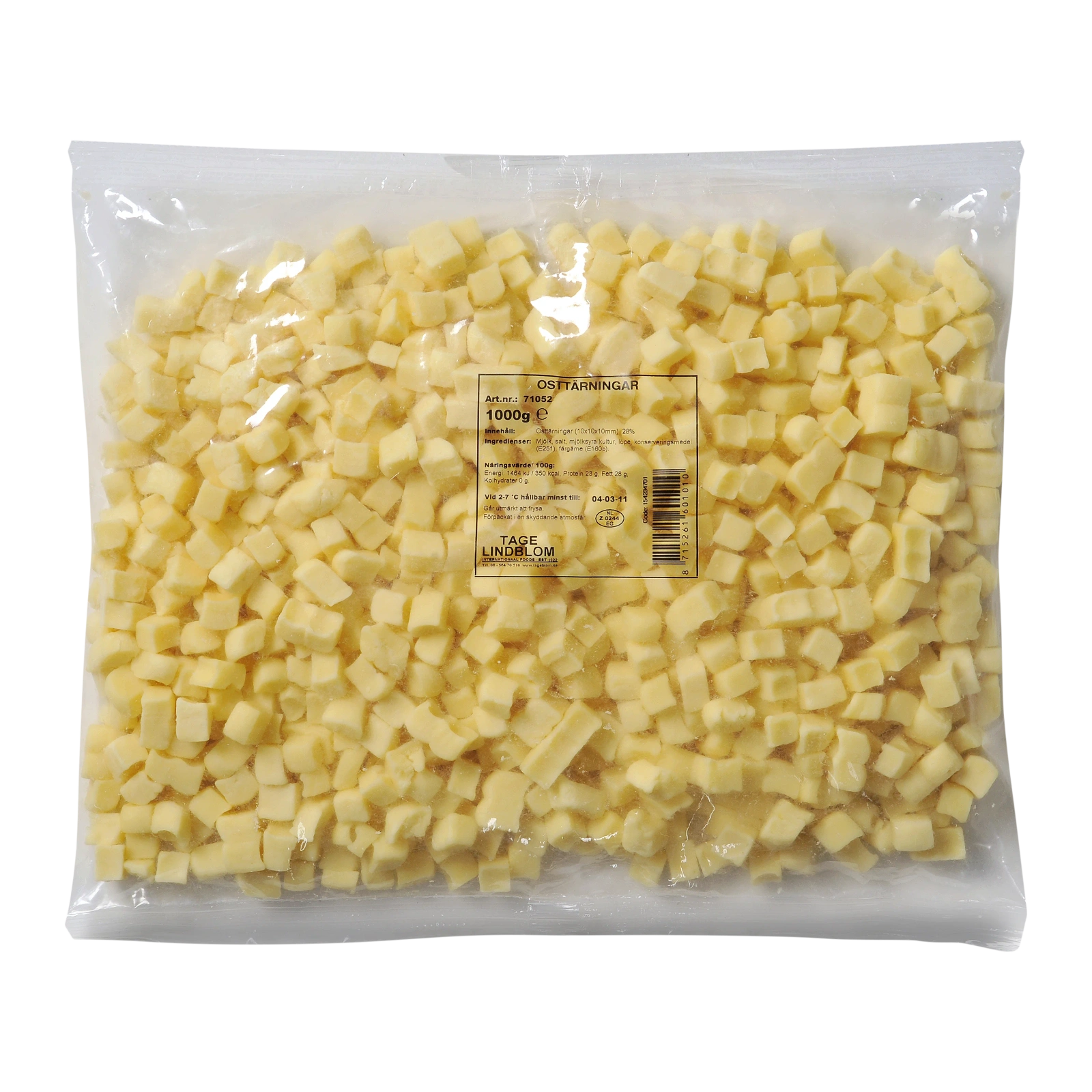 Osttärningar Gouda 28%