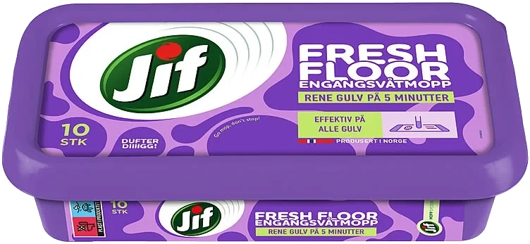 Jif Engangsvåtmopp Fresh Floor 10stk