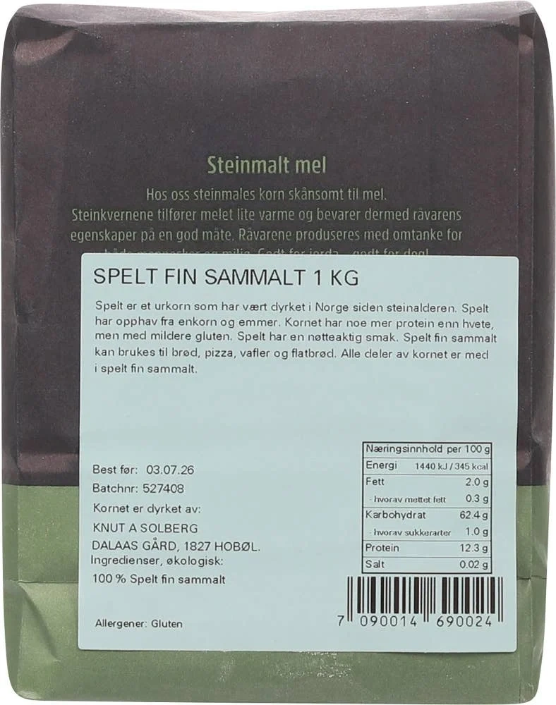 Spelt fin sammalt