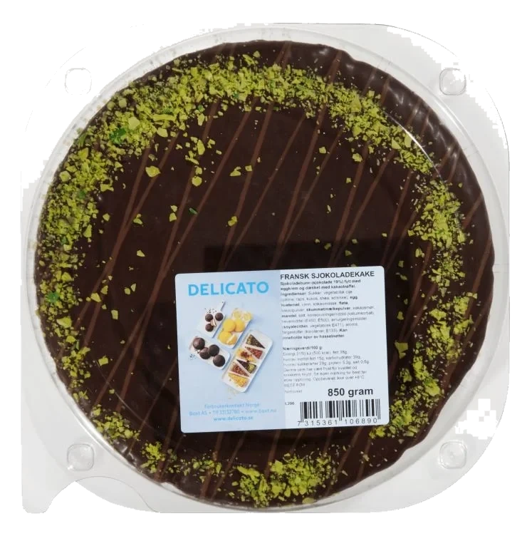 Sjokoladekake Fransk 850g Delicato