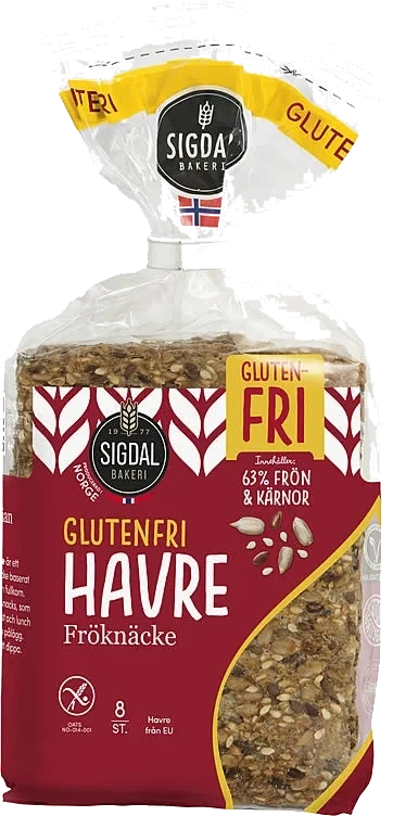Glutenfri Knekkebrød Havre 190g