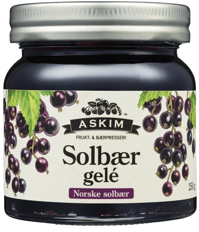 Solbærgelé 250g Askim Frukt og Bærpresseri