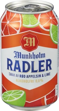 Munkholm Radler Rød Appelsin&Lime 0,33l boks