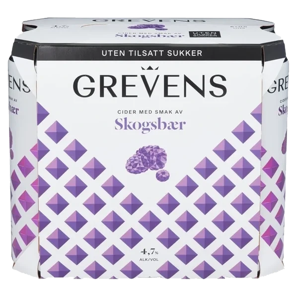 Grevens Cider Skogsbær Uts 0,5lx6 Bx