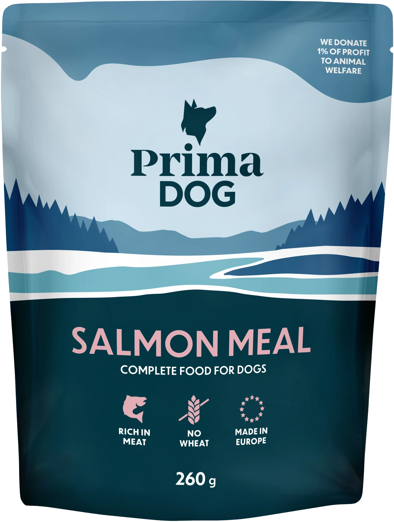 Primadog Måltid Laks 260 g