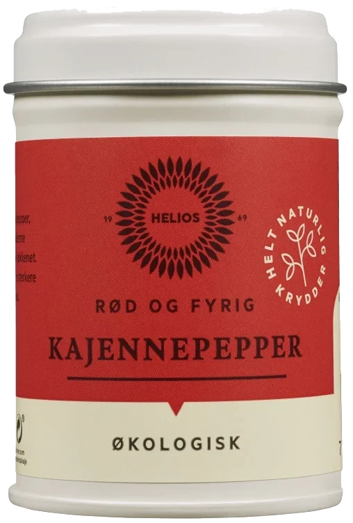 Kajennepepper Økologisk 30g Helios
