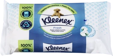 Toalettpapir Fuktet Papir Fresh 42stk Kleenex