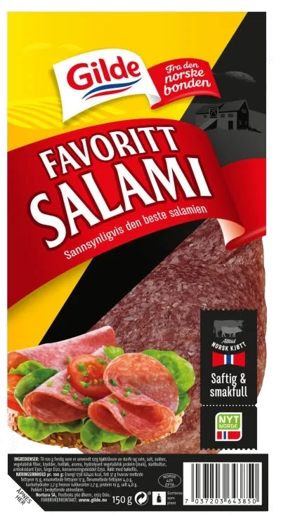 Favorittsalami Skivet 150g Enh