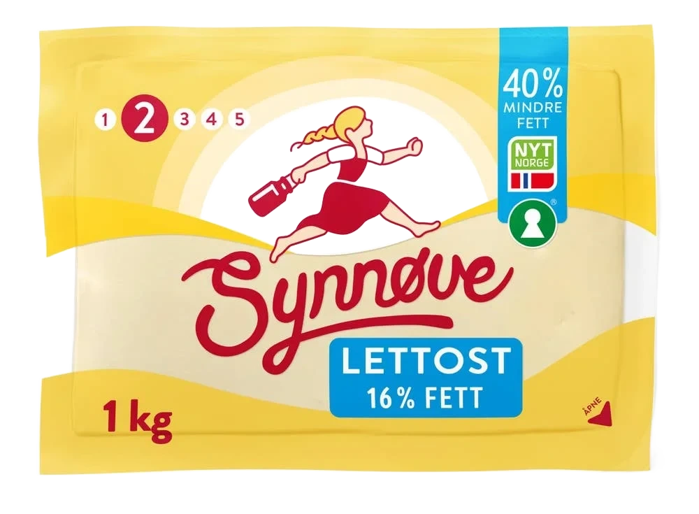 Synnøve lettost ca. 1 kg