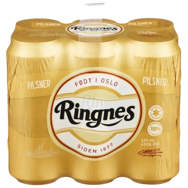 Ringnes Pilsner 0,5lx6 boks