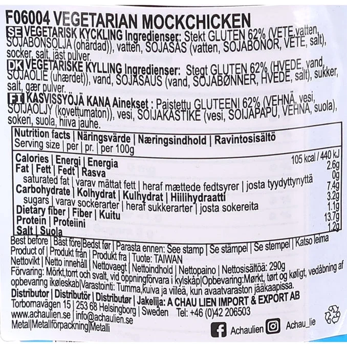 Vegetarisk Mock Chicken