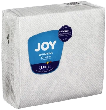 Serviett Dunisoft 40cm Washed Linen Silv