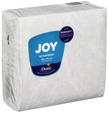 Serviett Dunisoft 40cm Washed Linen Silv