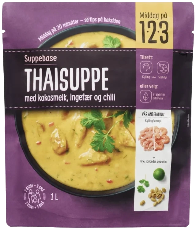 Thaisuppe 1l Middag På 123