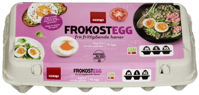Coop Egg M/L/XL Frittgående 18pk