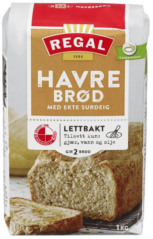 Havrebrød Lettbakt 1kg Regal