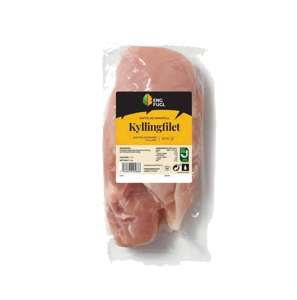 Saktevoksende kyllingfilet