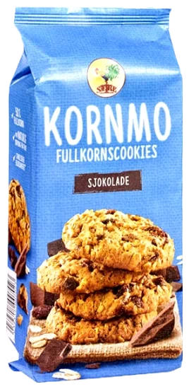 Kornmo Fullkornscookies Sjokolade 200g