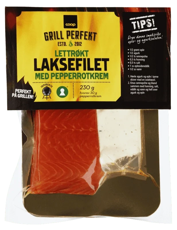 Coop Lettrøkt Laks med Pepperrotkrem 230g