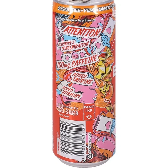 Energidryck Persika & Mango 24-pack
