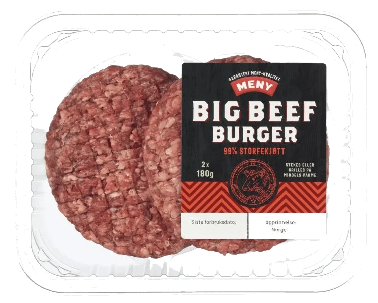 Burger Big Beef 2x180g Meny