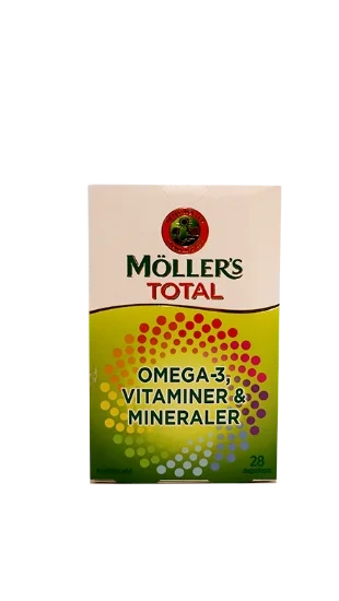 Møllers Total Omega 3+vitaminer/mineraler 28 stk