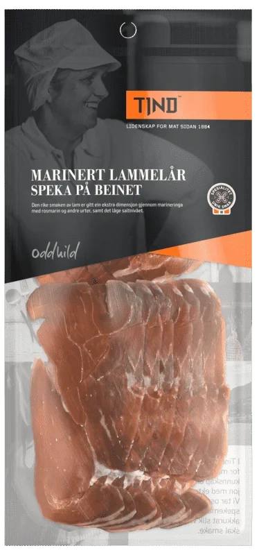 Tind Marinert og Speka Lammelår 80g