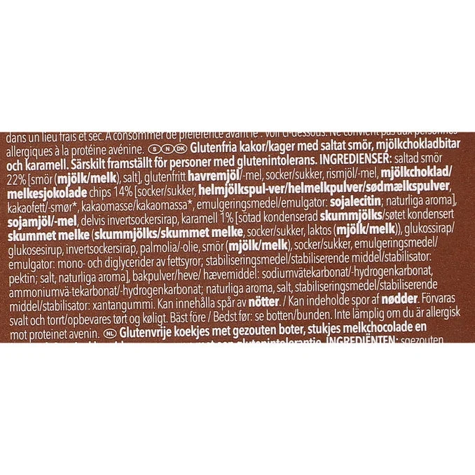 Kakor Salted Caramel Glutenfri
