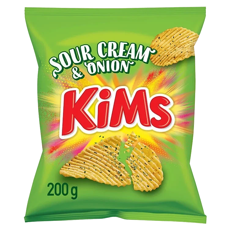 Kims Potetgull Sour Cream&Onion 200g