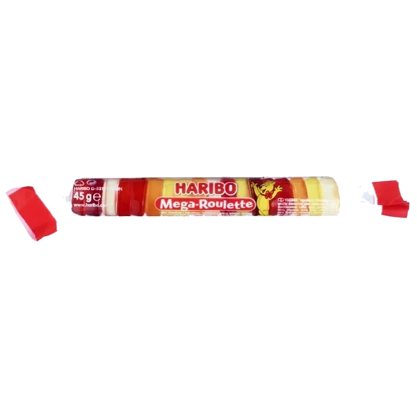 Mega Roulette Fruit 45g Haribo Stk