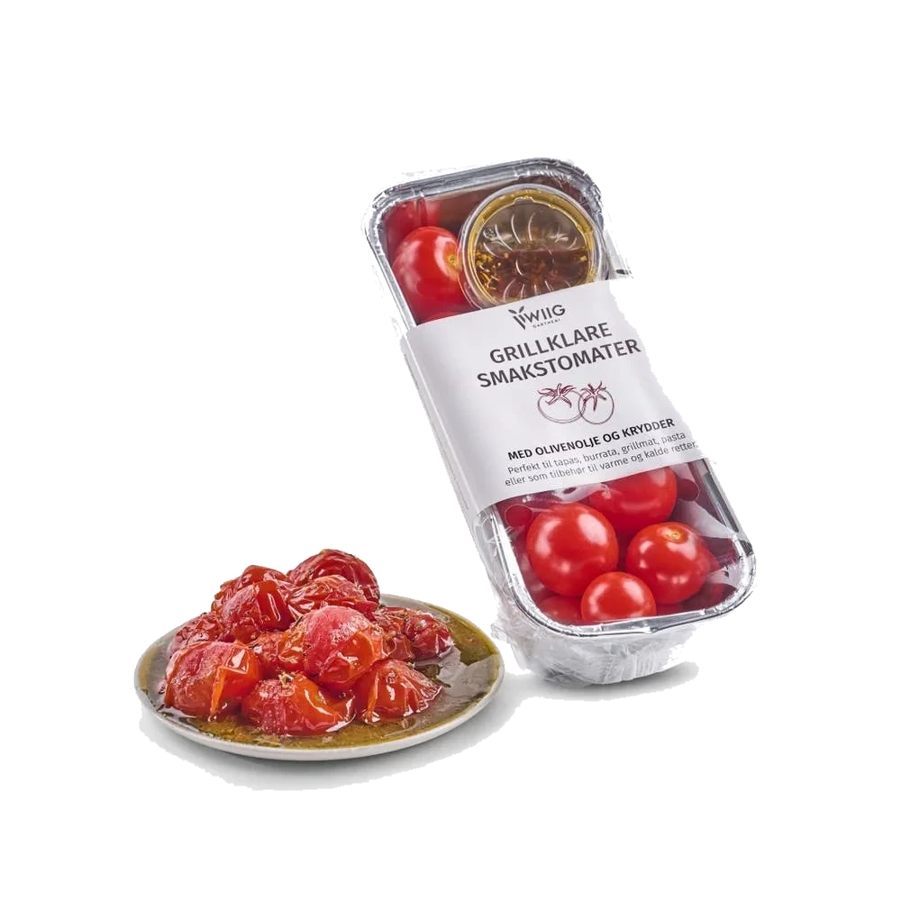 Grillklare smakstomater - med olivenolje og krydder