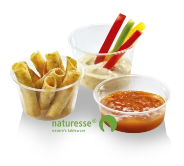 Lite Dip Beger Pla, 60ml, Ø 70mm, Høyde: 26mm, Naturesse