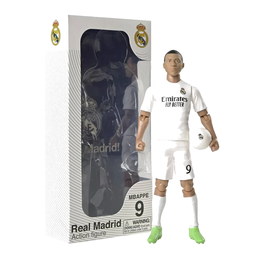 Fotballfigur Mbappé i Real Madrid - drakt