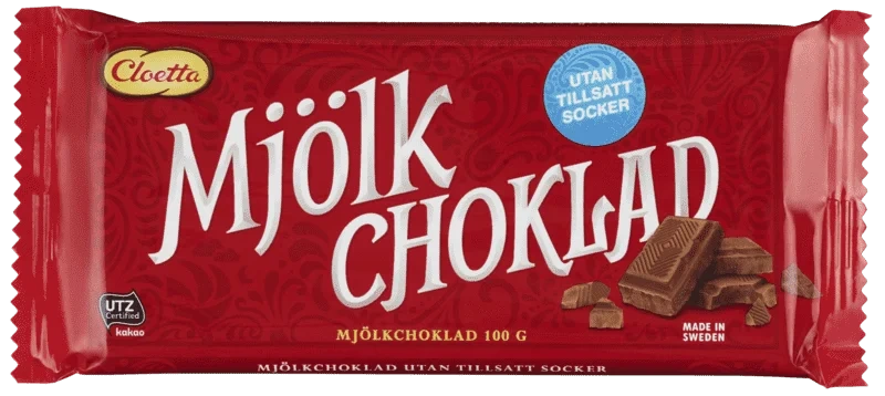 Mjölkchoklad Utan Tillsatt Socker Chokladkaka