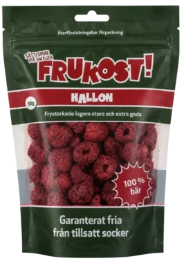 Frukost - Hallon - Frysetørket 50g