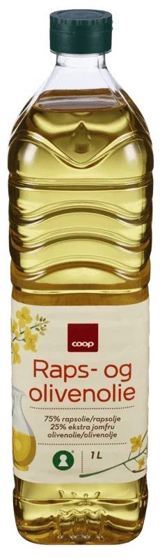 Coop Raps- og Olivenolje 1l