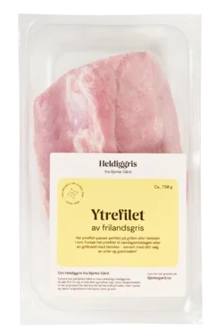 Heldiggris Ytrefilet av Frilandsgris 750g