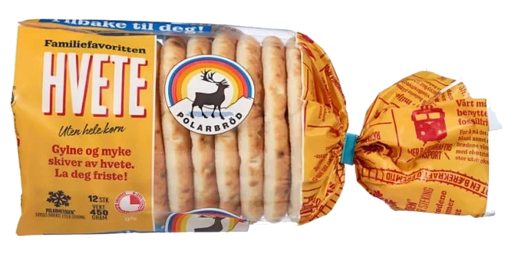 Polarbrød Hvete 12stk 450g