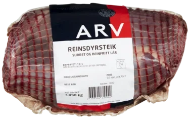 Reinsdyrsteik Surret og Beinfritt Lår Ca 1,3kg Arv