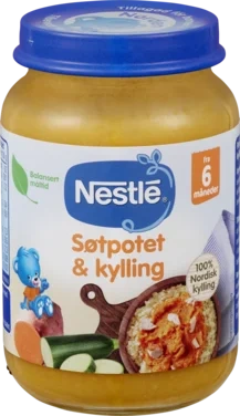 Søtpotet & Kylling 6m 190g