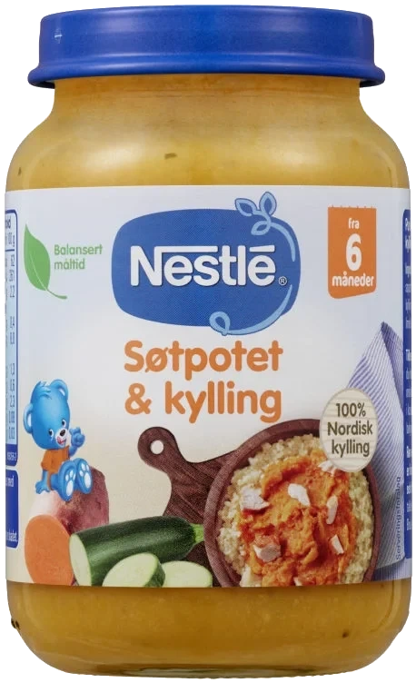 Søtpotet & Kylling 6m 190g